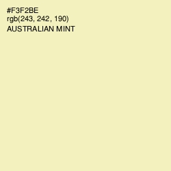 #F3F2BE - Australian Mint Color Image